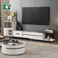 Mueble de TV retráctil Soporte de TV con patas de acero al carbono